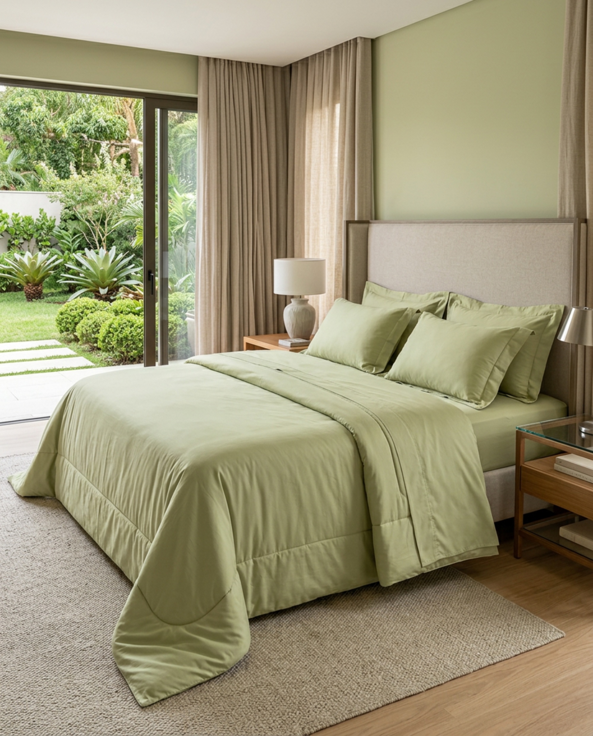 Percal 150 Fios Liso - Verde Pistache