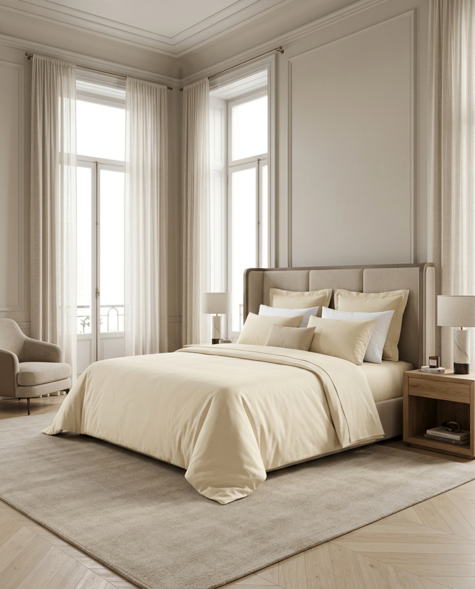 Percal 200 Fios Liso - Amarula